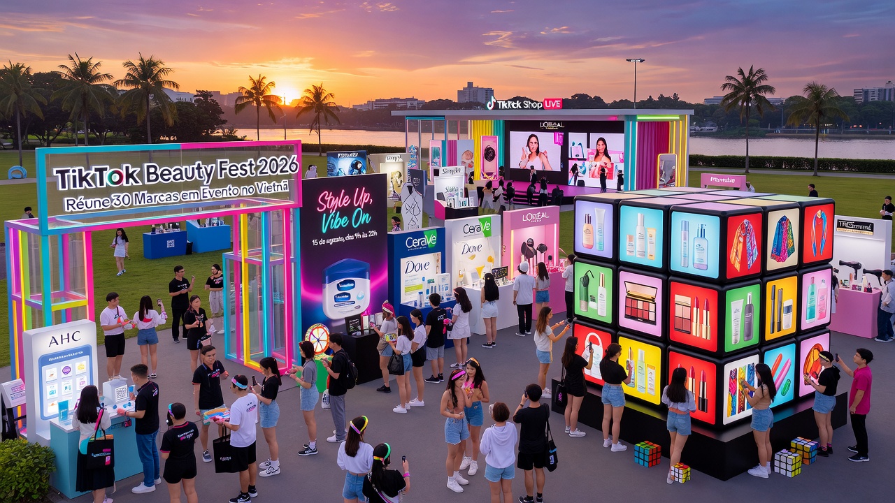 TikTok Beauty Fest 2026 Reúne 30 Marcas em Evento no Vietnã
