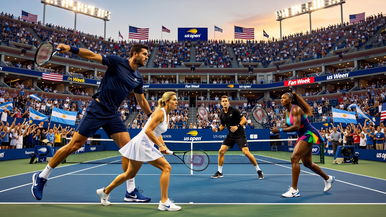 Del Potro e Sabatini vão jogar duplas mistas no US Open